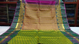 Kanchipouram Green color handloom silk saree